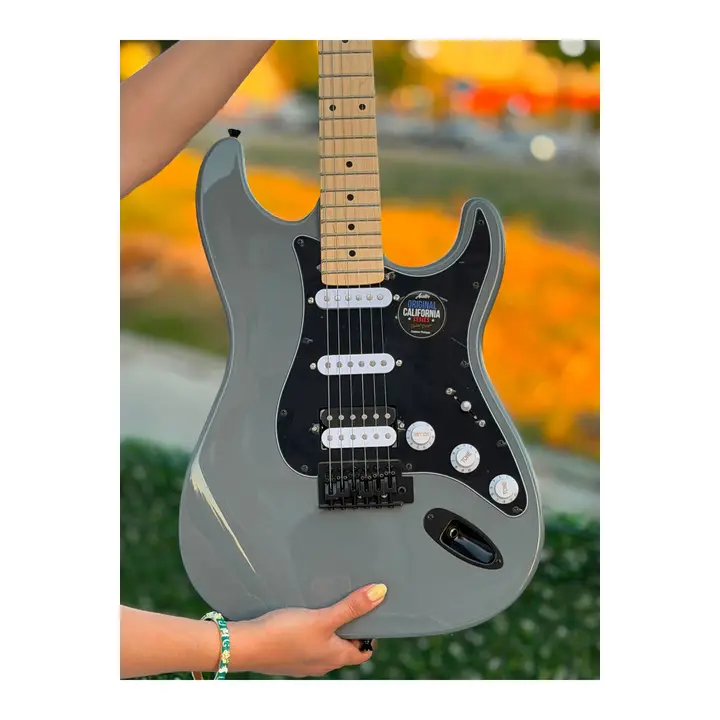 Büyütmek için tıkla Gri — AS100PRO Profesyonel Elektro Gitar - (Nota Müzik Okulu)