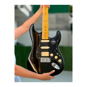Siyah — AS100PRO Profesyonel Elektro Gitar - (Nota Müzik Okulu)